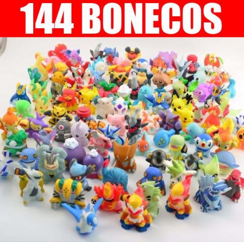 Pokémon Kit 48 Miniaturas Brinquedo Coleção Brincar Divertir