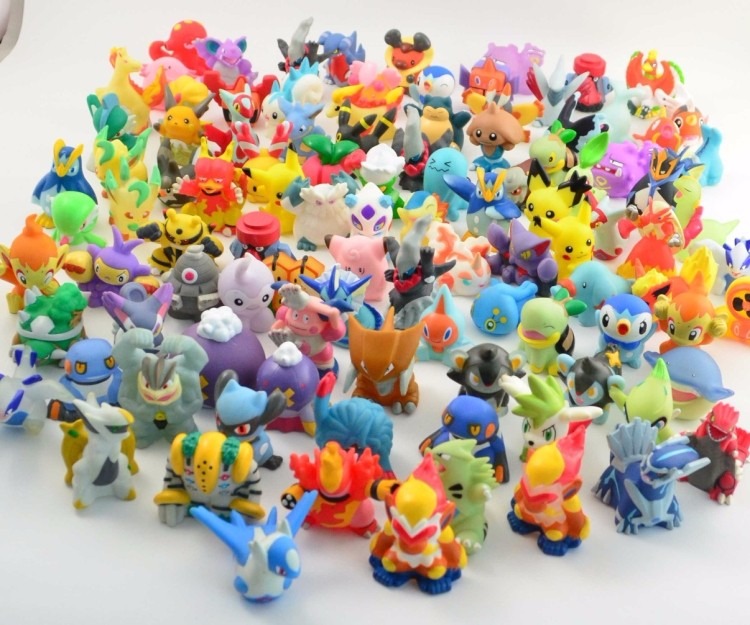 Pokemon Brinquedos Miniatura 24 Peças Sortidos Sem Repetição