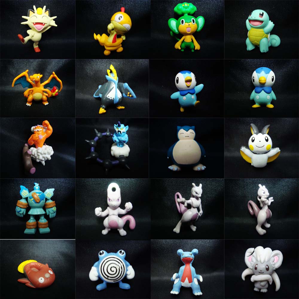 Pokemon Brinquedos Miniatura 24 Peças Sortidos Sem Repetição