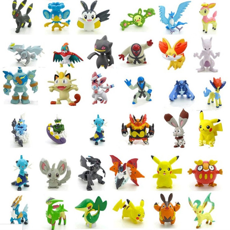 Brinquedo Antigo Bonecos Pokémon Miniaturas Lote