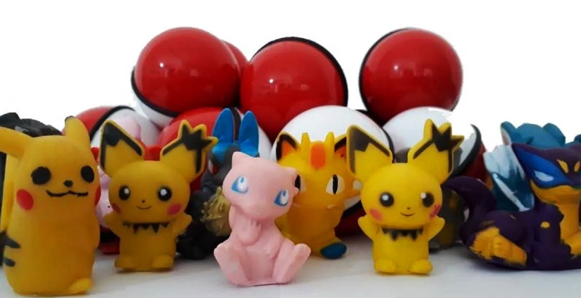 Kit Com 144 Bonecos Miniaturas Pokémon Sortidas Não Repete