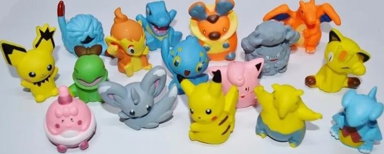 Pokémon Kit 48 Miniaturas Brinquedo Coleção Brincar Divertir